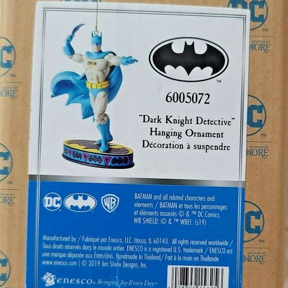 DC Comics Jim Shore Enesco Batman Dark Knight Detective Silver Age Ornament NIB - Picture 5 of 7